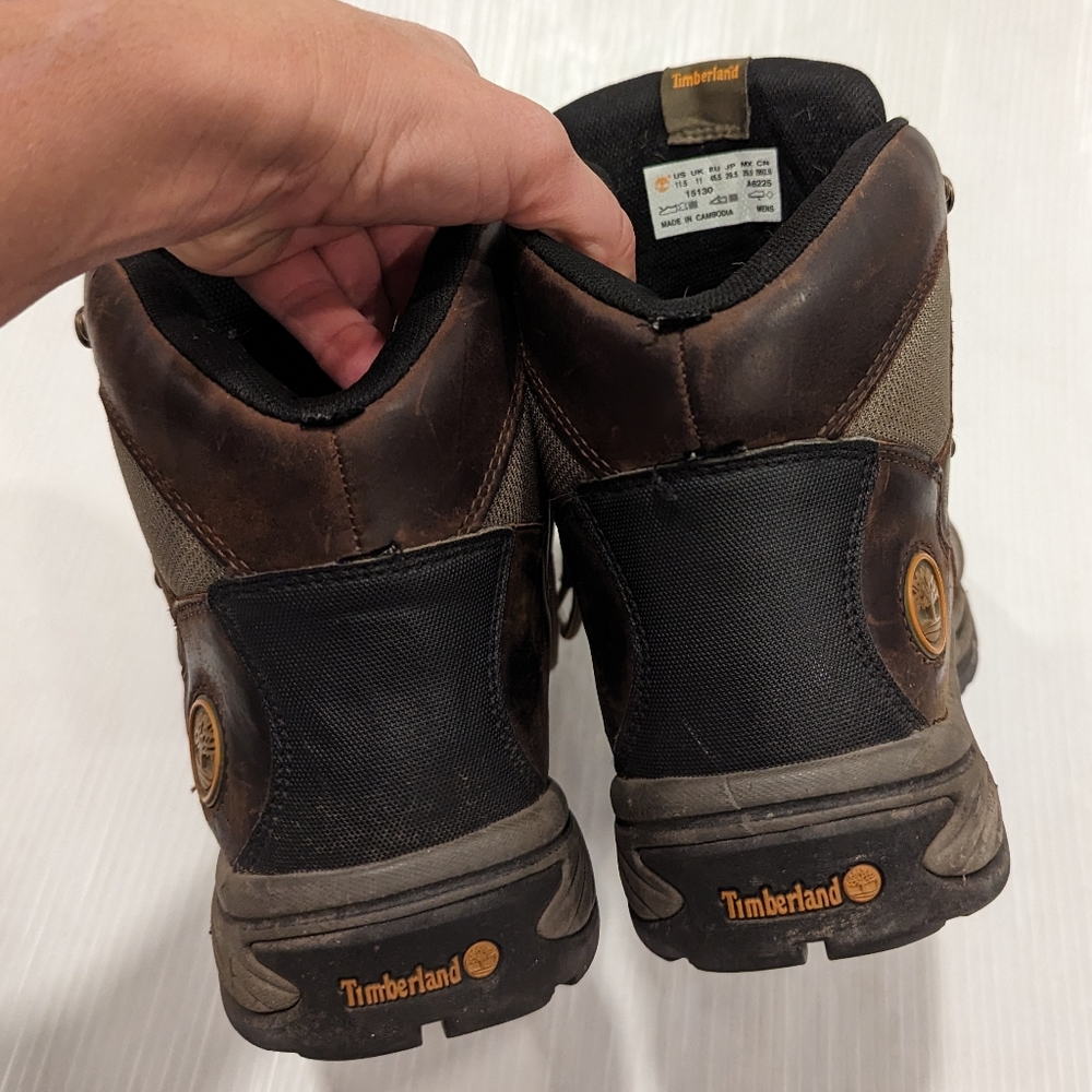 TIMBERLAND Men's Chocorua Trail mid brown leather waterproof hiking boots - Picture 14 of 14